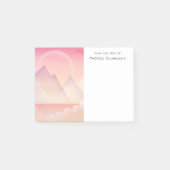 Dreamy Pastel Mountain Landschaft Post-it Klebezettel (Vorderseite)