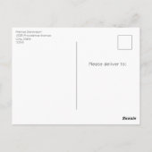 Dreamy Pastel Mountain Landschaft Postkarte (Rückseite)