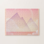 Dreamy Pastel Mountain Landschaft Puzzle (Horizontal)