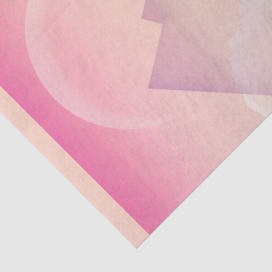 Dreamy Pastel Mountain Landschaft Seidenpapier (Ausschnitt)