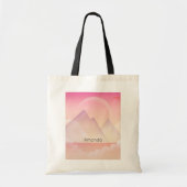 Dreamy Pastel Mountain Landschaft Tragetasche (Vorne)