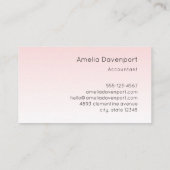 Dreamy Pastel Mountain Landschaft Visitenkarte (Rückseite)