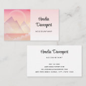 Dreamy Pastel Mountain Landschaft Visitenkarte (Vorne/Hinten)