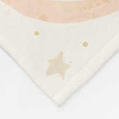 Dreamy Pastel Rainbow Nursery Blanket | Watercolor Fleecedecke (Ecke)