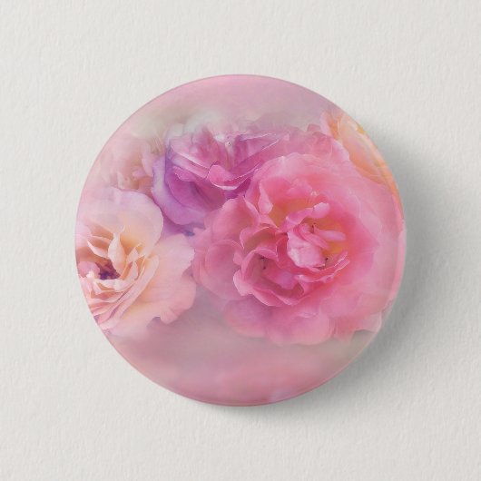 Dreamy Pastel Rose Button (Vorderseite)