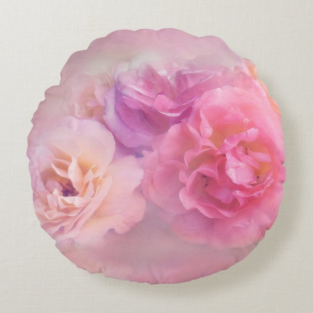 Dreamy Pastel Rose Kissen (Vorderseite)