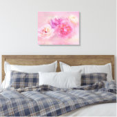 Dreamy Pastel Rose Leinwanddruck (Insitu (Schlafzimmer))
