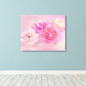 Dreamy Pastel Rose Leinwanddruck (Insitu (Holzboden))