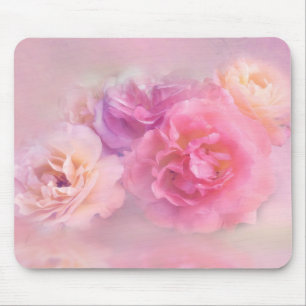 Dreamy Pastel Rose Mousepad