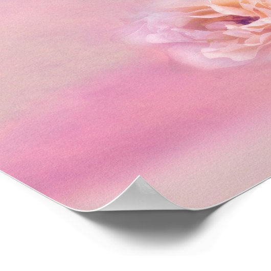 Dreamy Pastel Rose Poster (Ecke)