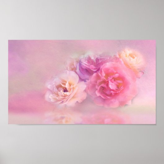 Dreamy Pastel Rose Poster (Vorne)