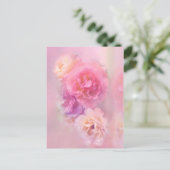 Dreamy Pastel Rose Postkarte (Stehend Vorderseite)