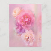 Dreamy Pastel Rose Postkarte (Vorderseite)