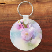 Dreamy Pastel Rose Schlüsselanhänger (Rückseite)
