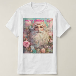 Dreamy Pastel Santa Claus Junk Journal T - Shirt D