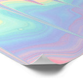 Dreamy Pastel Swirl Poster (Ecke)