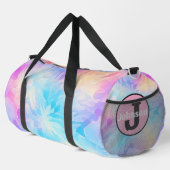 Dreamy Pastel Tie Dye Monogram Personal Getaway Duffle Bag (Rechte Ecke)