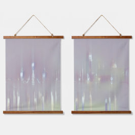 Dreamy Pastel Venice Wandteppich Mit Holzrahmen