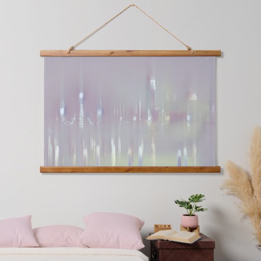 Dreamy Pastel Venice Wandteppich Mit Holzrahmen (Schlafzimmer)