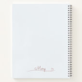 Dreamy Pastel World Spirale Muster Notizblock (Rückseite)