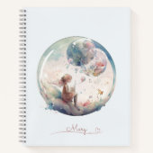 Dreamy Pastel World Spirale Muster Notizblock (Vorderseite)