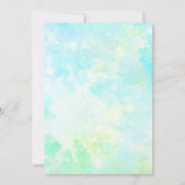 Dreamy Pastels Lotus Blume Einladung (Rückseite)