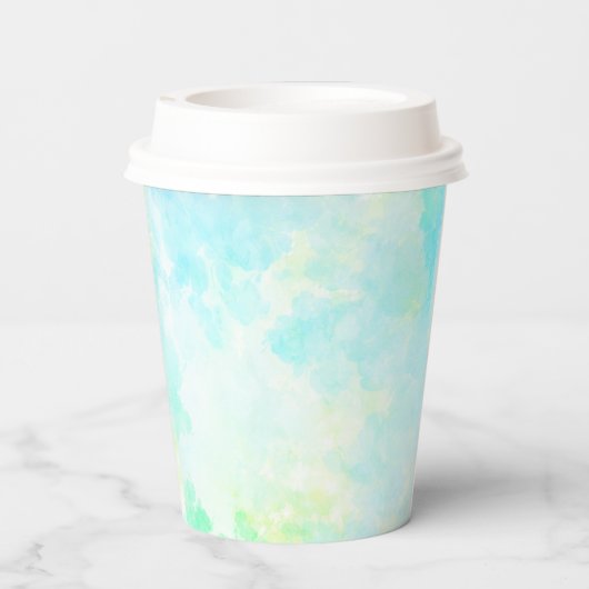 Dreamy Pastels Lotus Blume Paper Pappbecher (Rückseite)