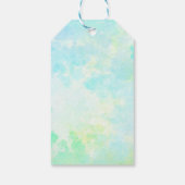 Dreamy Pastels Lotus Blume Personalisiert Geburtst Geschenkanhänger (Rückseite)