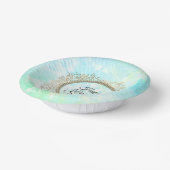 Dreamy Pastels Lotus Blume Personalisiert Geburtst Pappteller (Gewinkelt)