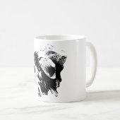 Dreamy Pause in Monochrome Kaffeetasse (VorderseiteRechts)