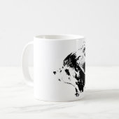 Dreamy Pause in Monochrome Kaffeetasse (Vorderseite Links)