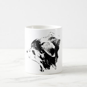 Dreamy Pause in Monochrome Kaffeetasse