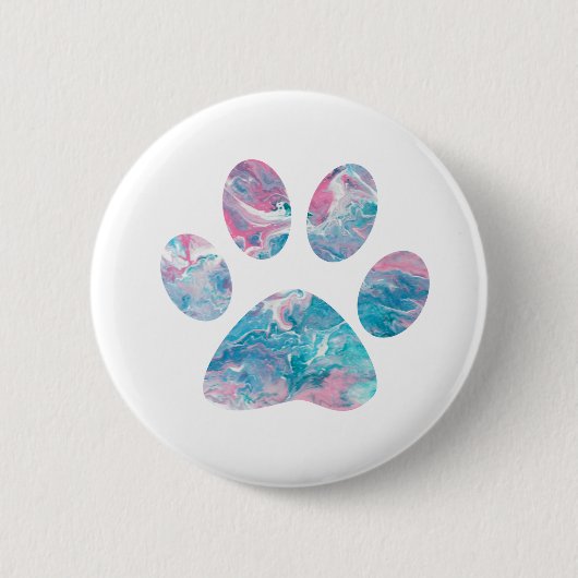 Dreamy Pawprint Abzeichen Button (Vorderseite)