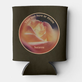 Dreamy Peach Rose Personalisiert Dosenkühler