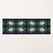 Dreamy Peach Rose und Buds Abstrakt Yogamatte (Rückseite (Horizontal))