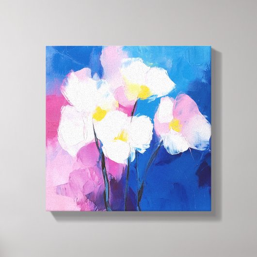 Dreamy Petals - Abstrakte Leinwand (Vorderseite)