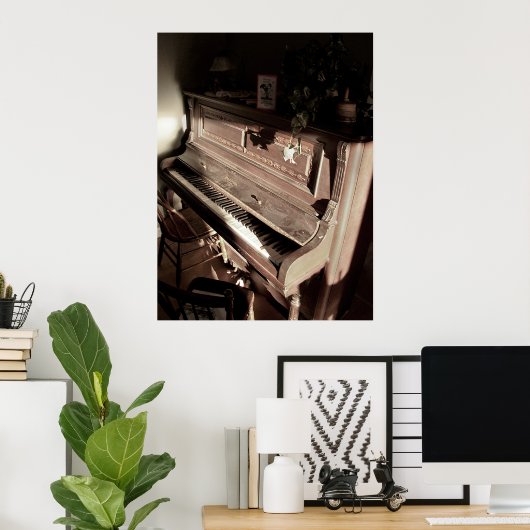 Dreamy Piano Poster (Heimbüro)