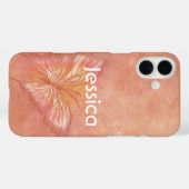 Dreamy Pink Butterfly Case-Mate iPhone Hülle (Rückseite (Horizontal))