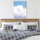 Dreamy Pink Cloudscape Leinwanddruck (Insitu (Schlafzimmer))