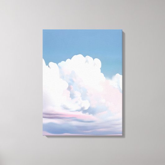 Dreamy Pink Cloudscape Leinwanddruck (Vorderseite)