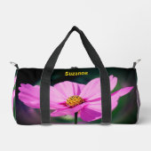Dreamy Pink Cosmos Blume Personalisiert Duffle Bag (Vorderseite)