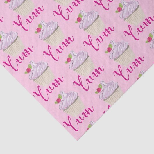 Dreamy Pink Cupcake mit Raspberry Yum! Seidenpapier (Ausschnitt)