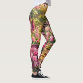 Dreamy Pink Flower Garden Path Painting Leggings (Rechts)