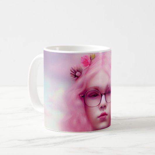 Dreamy Pink Kaffeetasse (Vorderseite Links)