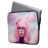 Dreamy Pink Laptopschutzhülle (Vorderseite Links)