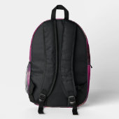 Dreamy Pink Nightscape Bedruckter Rucksack (Rückseite)