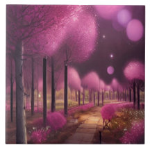 Dreamy Pink Nightscape