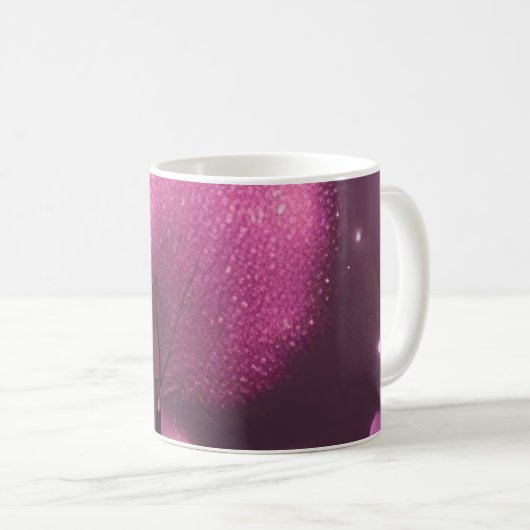 Dreamy Pink Nightscape Kaffeetasse (VorderseiteRechts)
