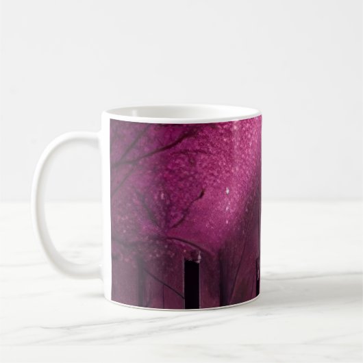 Dreamy Pink Nightscape Kaffeetasse (Links)