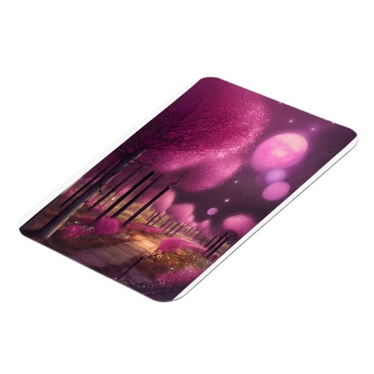 Dreamy Pink Nightscape Magnet (Linke Seite)